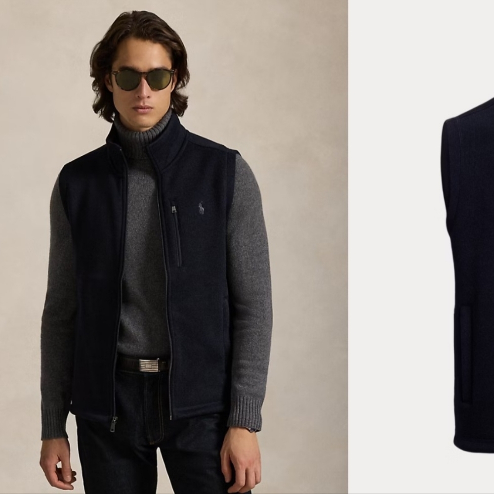 Polo Ralph Lauren Softshell Mockneck Vest Dark Blue Vest